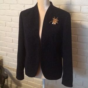 Coldwater Creek deep navy blue jacket